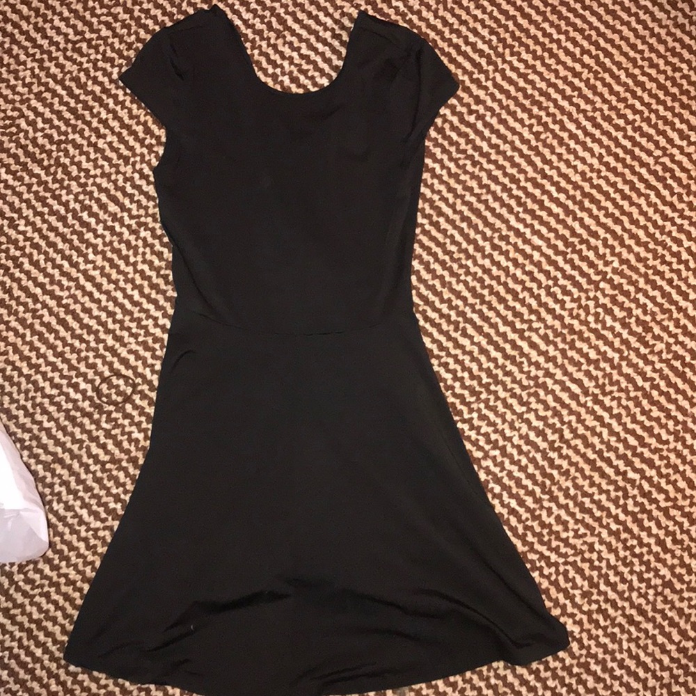 SHEIN black skater dress